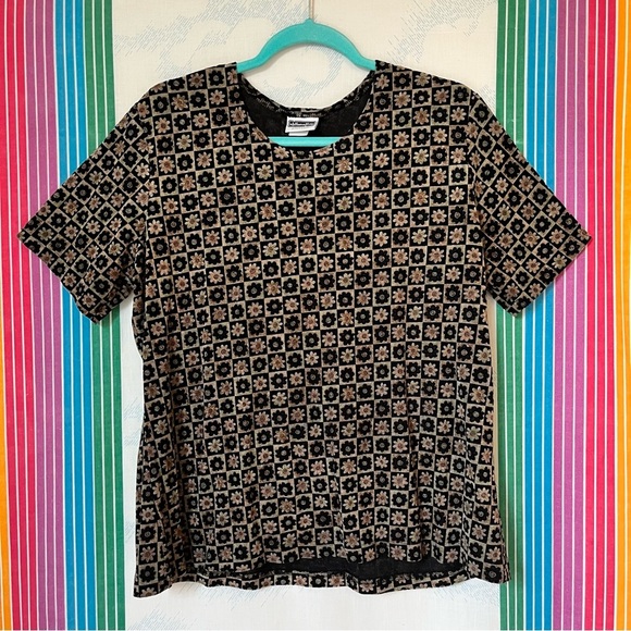 Vintage Juniors Xhilaration Baby Tee 2XL Daisy Stretch tshirt Grunge Y2K - Picture 2 of 10